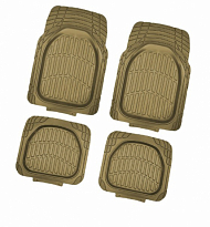 Коврик салона SKYWAY Rain-6 4пр. Ванночка Полиуретановый Бежевый (п:76*54см,з:51*46,5см)